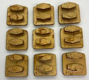 Husqvarna Diamond Grinding Segments 20/30 Grit Hard G673D - 9 Pack