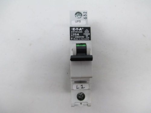 Eta 91h1225 1p 25a amp 240/415v-ac circuit breaker d303575 for sale