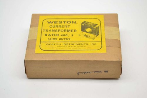 NEW WESTON 0174979 605 400:5A AMP RATIO CURRENT TRANSFORMER B403575