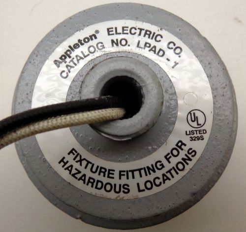 Appleton electric lpad-1 fixture fitting for hazardous locations for sale