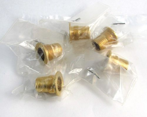 Lot of (5) Hermetic Connectors Gold 4 POS Contacts Solder PC06 =NOS=
