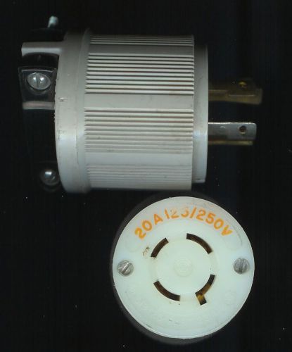 HUBBELL 231A CORD CONNECTOR AND ARROW HART MATCHING PLUG
