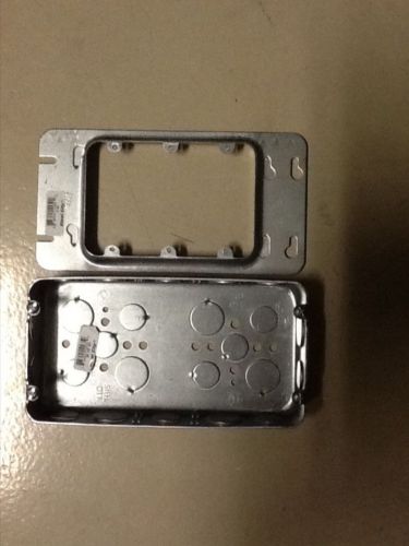 Steel city 3 gang outlet/switch box 3/4 &amp; 1/2 ko &amp; 5/8 mud ring for sale