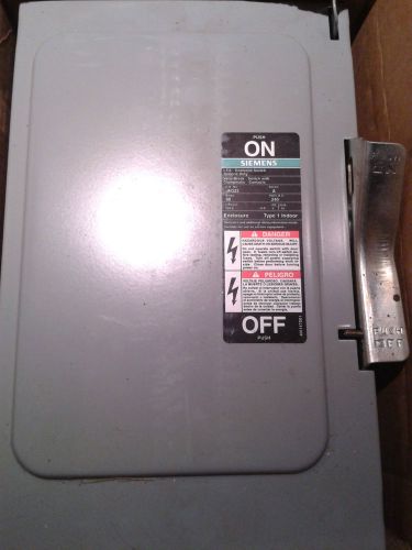 Siemens i-t-e general duty enclosed switch - jn322 - 60 amps - 240 vac - 2 pole for sale