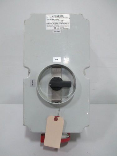 Mennekes me 4100m17 pin &amp; sleeve switched interlock receptacle 50hp d265650 for sale