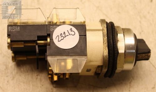 Allen-bradley 800t-j2 selector switch with (3) 800t-xa for sale