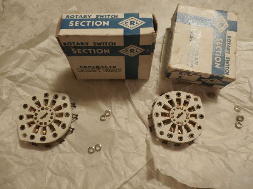 centralab rotary switch section z  vintage lot 2