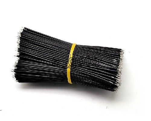 50pcs Black Tinning PE Wire PE Cable 100MM 10cm Jumper Wire Copper good