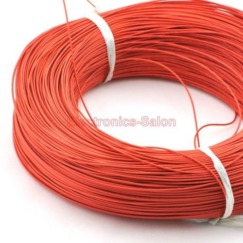 20m / 65.6ft orange ul-1007 22awg hook-up wire, cable. for sale