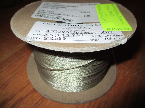 Omega 4u897 24x2/36  1/16&#034; silver plate tubing 1000ft. for sale