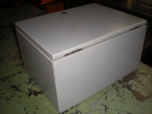 Hoffman Cat. No. C-SD16128 Steel Electrical Enclosure - Has holes as shown