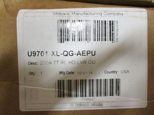 Milbank - 200 amp - 3 phase meter can - New in box - (Free USPS shipping)