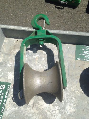 Greenlee 650 6&#034; Hook Type Cable Sheave Pulley