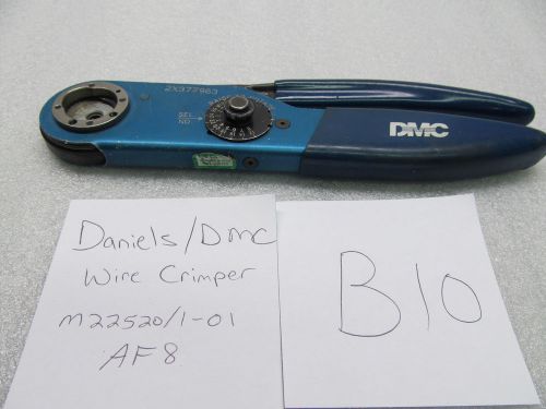 B10 - Daniels DMC M22520/1-01 AF8 Crimp Tool Wire Crimper Aircraft Terminal