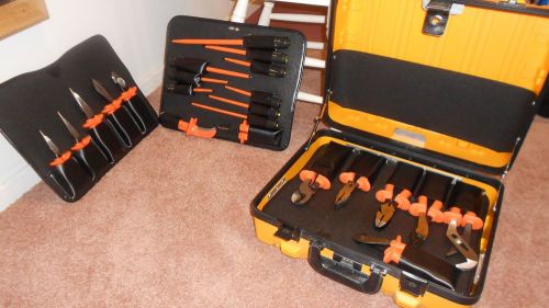 Klien 22 piece tool kit with 1000 volt insulation and locking hardcase for sale