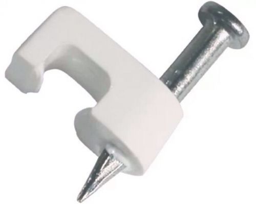 Lot of 250) NEW Gardner Bender Low Volt Clip-On Cable Staples (White)  PMC-1525W