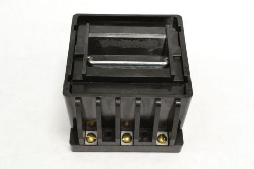 Underwriters block 3 lpj-1sp fuses 3p 600v-ac fuse holder b254064 for sale