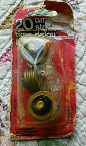 VINTAGE GLASS FUSES 20 AMP LEVITON NEW IN PACKAGE