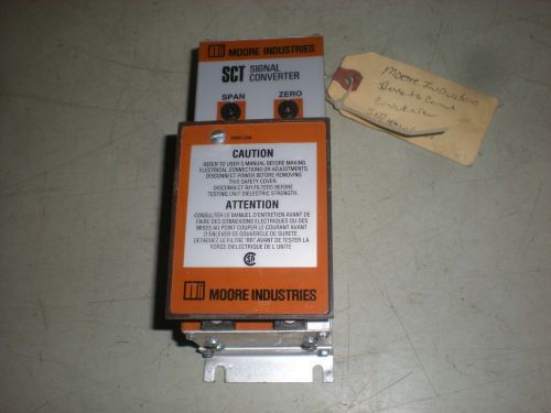 Moore industries model sct/4-20ma/4-20ma/117ac signal converter - nnb for sale