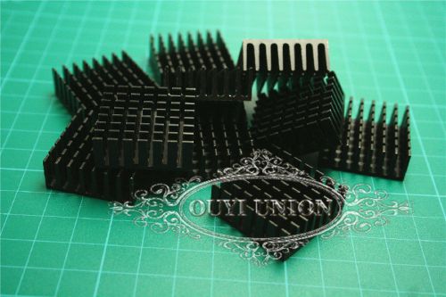 5PCS  28*28*11mm Black  Heat Sink Chip for CPU GPU VGA LED IC Power Transistor