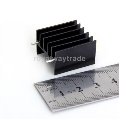12pcs aluminum heat sink in aluminum for to220 lm7805 lm7809 lm317 -black for sale