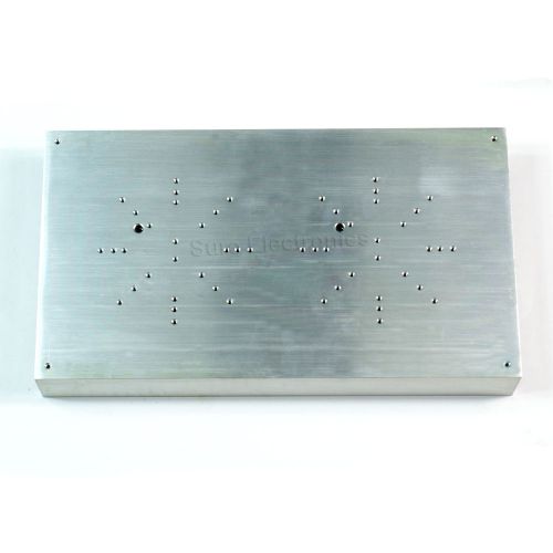 12x6.7inch Aluminum Alloy Heat Sink for 2x20W-100W LED Silver White 50W 100W LED