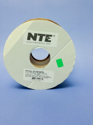 NTE - 47-102100-BK - Heatshrink 3/32in Diameter Wall Black 100FT Spool