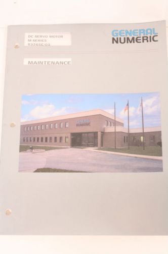 General Numeric Maintenance Manual 53265E/03
