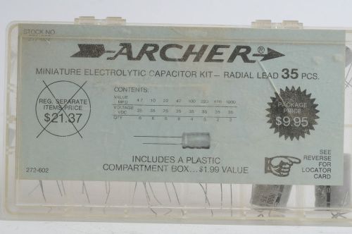NEW Archer Miniature Electrolytic Capacitor Kit