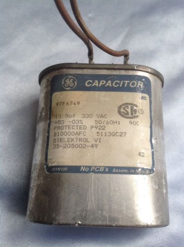 Ge capacitor  13.5 uf , 13.5 mfd (micro farad) 330 volt vac for sale