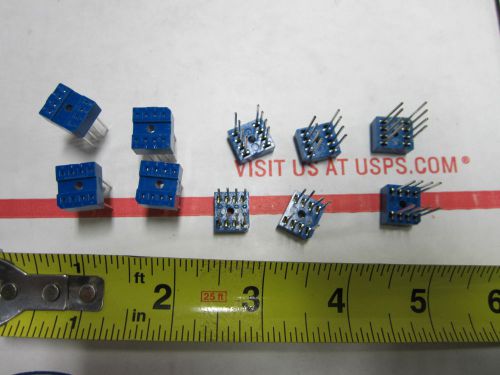 Lot 10 ea 8 position sockets for ic integrated circuits others as is bin#b4-02 for sale