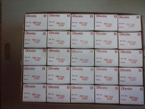 Lot of 5 Ohmite potentiometers Type AB CMU-1031 10K ohm Free Shipping