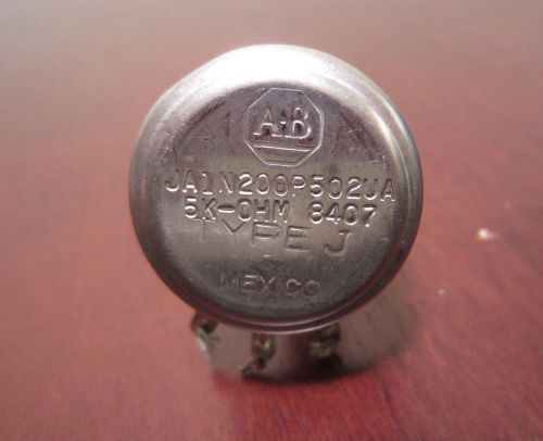 Allen bradley ja1n200p502ua 5k ohm type j potentiometer for sale