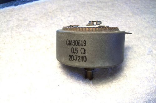 CLAROSTAT #CM30619    0.5 Ohm  50 Watt   RHEOSTAT  Vintage Good Used 20-7240