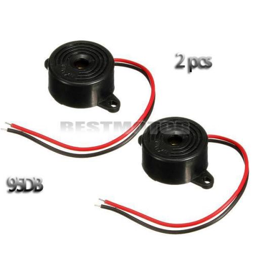 2Pcs DC 3-24V Electronic Buzzer Continuous Beep Alarm For Arduino 95DB NEW