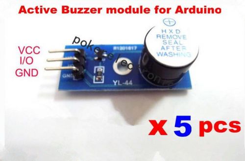5pcsxsmall 3.3v-5v active buzzer alarm module for sale