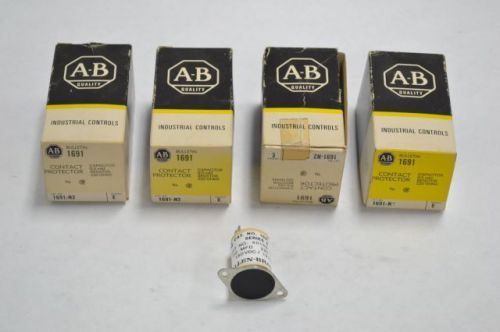 4x allen bradley 1691-n2 contact protector capacitor 120v 0.5mfd 220ohms b205015 for sale