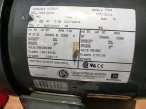 NEW* Emerson US Electrical Motor F008