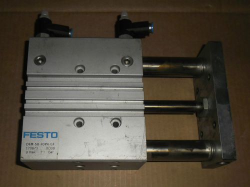 Festo pneumatic guided air cylinder dfm-50-80pa-gf 170873 for sale