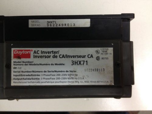 Dayton AC Inverter 3HX71