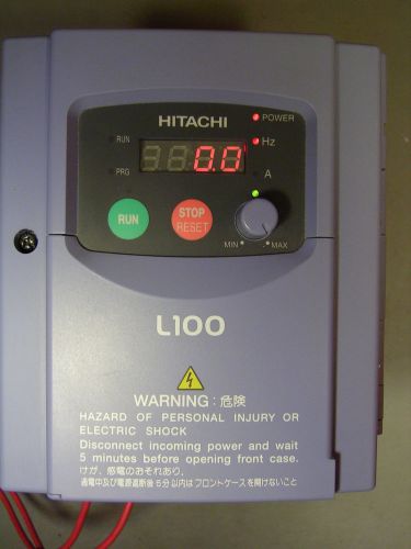 Hitachi L100-007HFU 3PH 380-460V/3.3A/1HP w/filter HRL010H  VFD