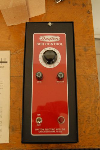 Dayton 4z377b scr control for dc permanent magnet and shunt wound motors for sale