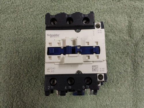 SCHNEIDER CONTACTOR CAT# LC1D40