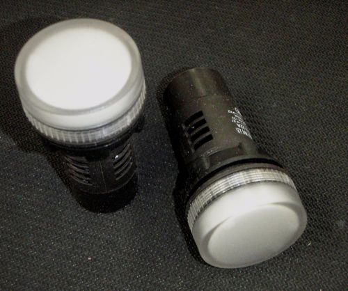 22mm WHITE LED WATER PROOF PILOT OPERATOR INDICATOR LAMP 12V