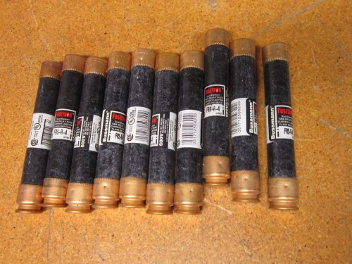 Fusetron frs-r-4 dual element time delay current limiting fuse 600v (lot of 10) for sale