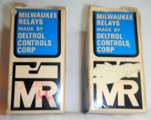2 Deltrol Milwaukee Relay Model 105 General Purpose Relays New In Box