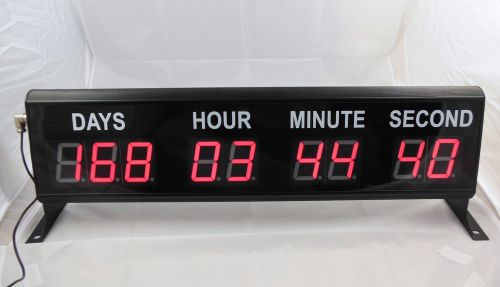 Indoor 2.5&#034; LED Countdown/Count Up Timer AMPLUS Days/Hours/Minutes/Seconds