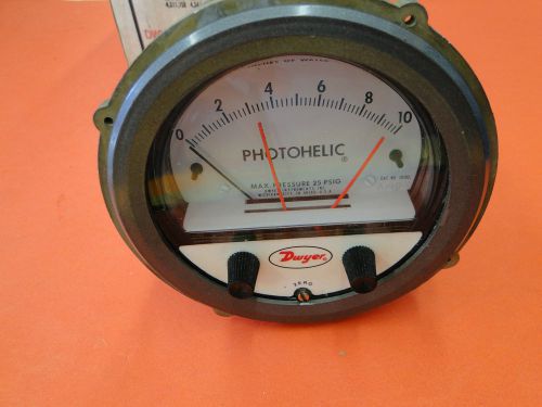 Dwyer Photohelic Pressure Switch/Gage 3010C