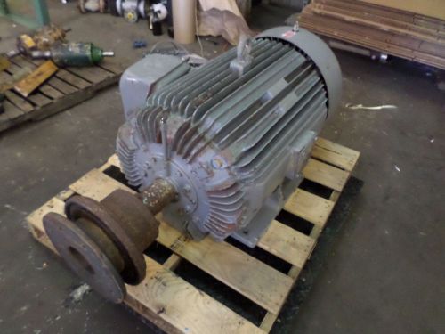TATUNG 100 HP INDUCTION MOTOR, RPM 880, FR 445T, V 208-230/460, USED