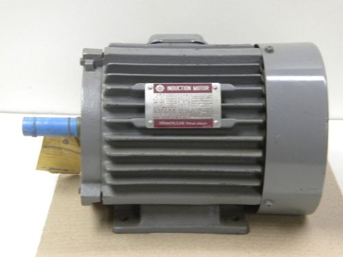New hitachi 2 hp induction motor 3ph 208-230/460 tfe 1740 rpm 5.6/2.8 amp for sale